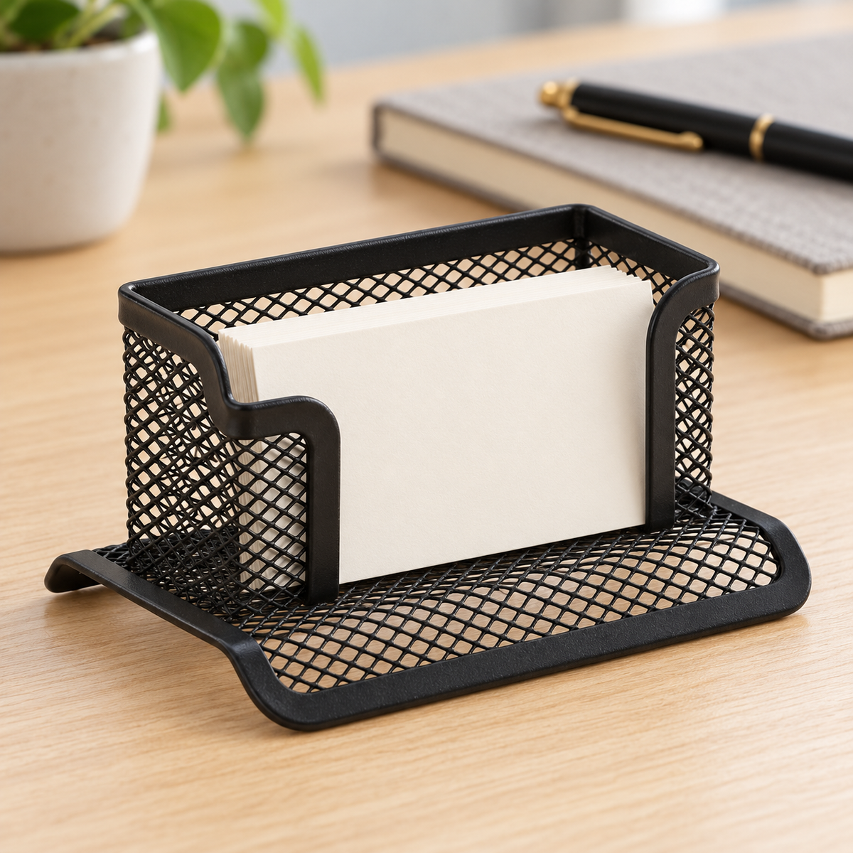 Single-tier holder displaying plain cards