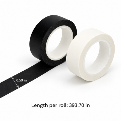 Tape width 0.59 inches and length per roll 393.70 inches