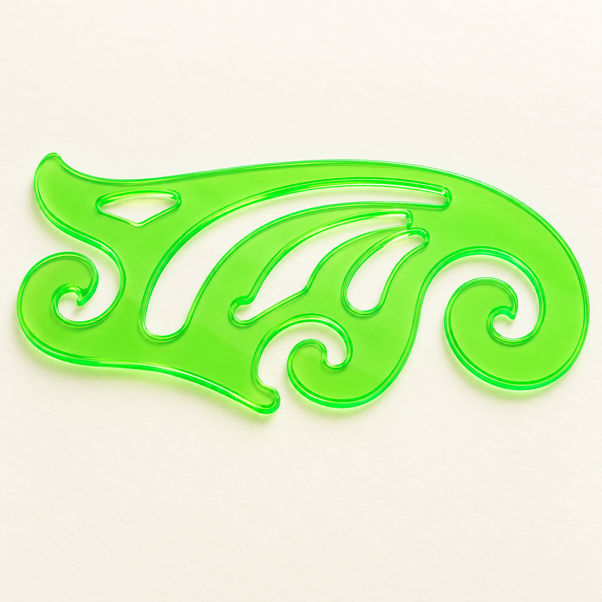 Curved channels and green plastic edges