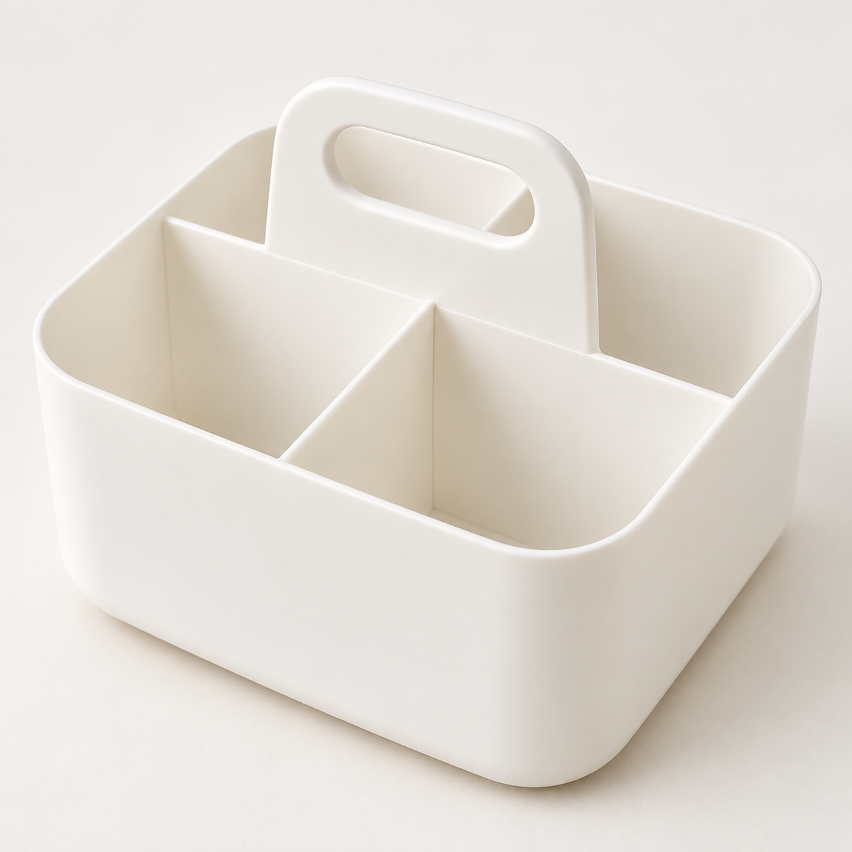 Central oval carry handle and divider details